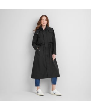When it comes to waterproof jackets, it doesnâ€™t get much more stylish than the Alva. Designed in the classic trench-coat silhouette, the Alva is a great looking coat that also comes with heaps of practical features. Its fully taped seams and waterproof coating ensures you keep the rain out and the warmth in, which is ideal for when the rain pours and the winds blow. Also, to ensure youâ€™re ready for whatever the weather throws at you, the removable and adjustable hood comes complete with drawcords at the opening, while the handy two-way zip provides extra mobility. Whatâ€™s more, the toggle adjusters on the waist offer that â€œcinched-inâ€ feel, which is both figure-flattering and great for keeping your torso toasty. With style and substance in abundance, the Alva is your trusty companion for keeping you dry and stylish in the unpredictable British weather.