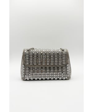 Make a bold statement with the Silver Embellished Clutch Bag. With intricate embellishments, this eye-catching piece brings a playful yet chic touch to any outfit. Carry it as a standout double chain shoulder bag or use the chain strap for crossbody. Perfect for adding flair to your look, this bag is a celebration of style.
Colour: Silver
Material: Rhinestone, ABS, Polyester, Metal
Care: Spot Clean Only
SKU: HB331921
Size: L:21 H:14cm W:5.5cm