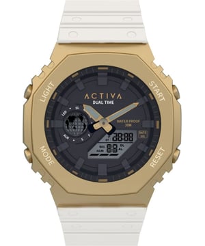Das Activa X Invicta ACW423-009 hat ein 45 millimeter Kunststoff gehäuse mit einem schwarzen Zifferblatt.
Dieses Modell wird von einem präzisen  Quarzuhrwerk angetrieben.
3 bar Wasserdichtigkeitszertifizierung.
Dieses Modell ist von der Activa X Invicta DIGITAL ESSENTIALS Kollektion.

2 Jahre Garantie.