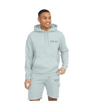 Introducing this matching hoody and jogger set from Brave Soul, the newest addition to your wardrobe. The overhead hoodie features ribbed elasticated cuffs and hem, hood with drawstring and kangaroo pocket, while the matching fleece shorts has an elasticated waist with cargo pockets and side welt pockets. Team with a pair of trainers to complete your casual look making it the ultimate everyday outfit. Model wears UK size M.