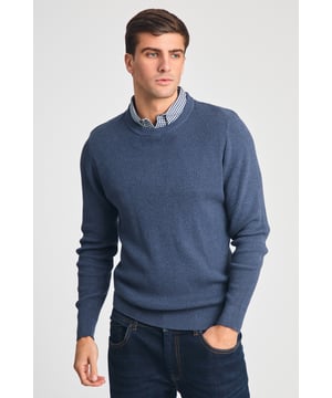 Upgrade your wardrobe with Kensington Eastside's mock shirt jumper. Featuring a ribbed crew neck with mock checked shirt, this easy-wear piece is made from 100% cotton for ultimate comfort and style. Perfect for effortless layering.
