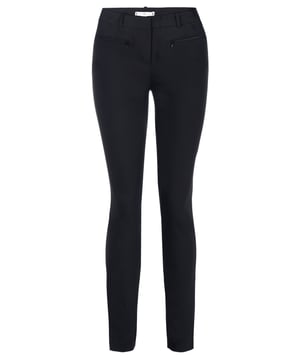 53% algodón, 43% poliamida, 4% elastano; pantalones Tommy Hilfiger; Modelo: 1M87647781 .017; fabricados con alta calidad; elástico; corte ajustado; dos bolsillos con cremallera en la parte delantera; dos bolsillos ribeteados en la parte trasera; pasadores para cinturón; Cierre: gancho, cremallera; detalles del logo de Tommy Hilfiger.