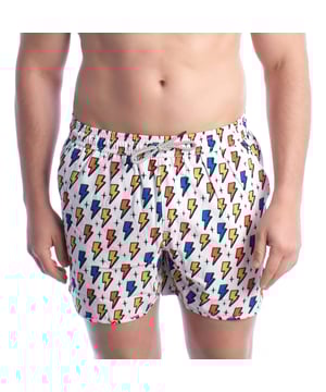 Men's printed swimsuit inMyHood Italy.\n\n If you're looking for a swimsuit with attitude and a design that stands out, this inMyHood Italia model is for you. Featuring a vibrant print, this men's swimsuit combines functionality and style with a youthful, bold look.\n\n Details:\n - Eye-catching design with different prints.\n - Adjustable elastic waist with drawstring.\n - Mesh inner lining.\n - Quick-drying technical fabric.\n - Side pockets.\n - Exterior pocket with zipper and carabiner for attaching to your swimsuit.\n - Back pocket with velcro closure.\n - Distinctive label.\n\n This men's swimsuit from inMyHood Italia not only provides comfort and lightness thanks to its technical fabric, but also allows you to stand out with a fun, urban style. Ideal for those who want to feel comfortable without sacrificing personality, in and out of the water.\n Composition: 95% Polyester, 5% Elastane\n Care:\nHand wash or machine wash on a gentle cycle, maximum 30°C.\n Do not use bleach or whitening products.\n Do not tumble dry; air dry, preferably in the shade.\n Do not iron.