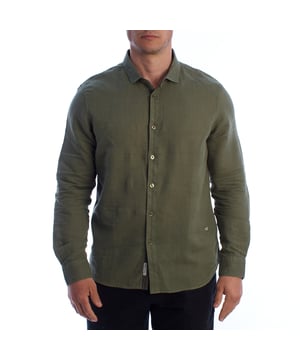 Ein Hemd, das lässigen Stil mit Raffinesse kombiniert. Dieses langärmlige Leinenhemd von Inmyhood ist für den modernen Mann designt, der Komfort, Coolness und Eleganz in einem sucht. Perfekt für warme Tage oder stylische Abende, bietet der natürliche Stoff einen fließenden Fall und ein weiches Gefühl auf der Haut.

Details:
- Mischgewebe aus Leinen und Baumwolle.
- Langärmliges Design mit knopfverstellbaren Manschetten.
- Klassische Knopfleiste auf der Vorderseite.
- Reguläre Passform.
- „Original Design“ besticktes Etikett am vorderen Saum.
- Klassischer strukturierter Kragen.
- Es hat einen zusätzlichen Ersatzknopf.

Ideal zum Kombinieren mit Jeans, Chinos oder Bermuda-Shorts wird dieses langärmlige Leinenhemd Ihr stilvoller Begleiter das ganze Jahr über. Es verleiht Ihrer Garderobe eine natürliche, frische Note, mit der Qualität und Authentizität eines Designs, das ins Auge fällt.  
Zusammensetzung: 55% Leinen, 45% Baumwolle  
Pflege:  
Maschinenwäsche kalt.  
Kein Bleichmittel oder Aufheller verwenden.  
Mit mittlerer Temperatur bügeln.  
Keinen Trockner verwenden.
