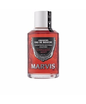 CINNAMON MINT es un colutorio de MARVIS. Este enjuague bucal no solo es efectivo para combatir el mal aliento, sino que también garantiza dientes y encías saludables. Ayuda a combatir las caries, previene la acumulación de placa dental y refresca tu aliento, todo en un solo producto. Su mezcla de canela, menta y notas florales lo convierte en una experiencia única.