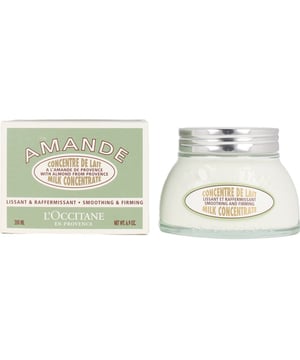 ALMENDRA Concentrado de Leche de Almendra de LOCCITANE EN PROVENCE. Este concentrado, con su textura suave y sedosa, proporciona hidratación y suavidad a la piel durante 48 horas, dejando un acabado satinado. Las proteínas de almendra presentes en la fórmula ayudan a reafirmar y tonificar la piel.