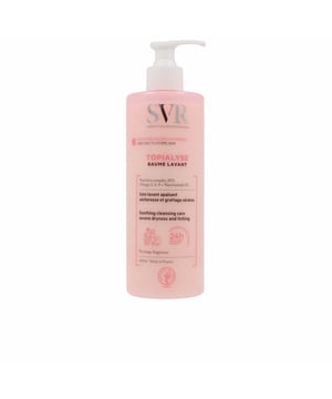TOPIALYSE Bálsamo Limpiador de SVR Laboratoire Dermatologique es la opción perfecta para el cuidado de pieles secas y atópicas. Su fórmula, libre de perfumes y sulfatos, está enriquecida con activos hidratantes y presenta una textura rica y cremosa que limpia de manera suave, al tiempo que restaura la función barrera de la piel. Al usarlo, lograrás aliviar las molestias cutáneas, asegurando una sensación de suavidad y confort prolongado.