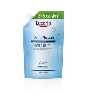UreaRepair Gel de Ducha Suave 5 % Urea limpia y exfolia la piel seca y áspera con mucha suavidad a la vez que preserva la barrera natural de la piel y protege la piel de la sequedad.La piel está visiblemente más suave y se nota revitalizada.