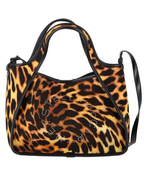 VINTAGE, RRP AS NEW
The Stella McCartney Studded Leopard-Print Tote Bag in Brown Cotton combines bold animal print with edgy studded details for a statement accessory that elevates any outfit. Crafted from sustainable cotton, this spacious tote offers both style and practicality, perfect for carrying your essentials with ease. The striking leopard pattern and stud accents add a touch of rebellious glamour to your look. Pair it with a simple black dress and ankle boots for an effortlessly cool, fashion-forward ensemble.

 Stella Mccartney Studded Leoapard-Print Tote Bag in Brown Cotton

Condition: Excellent
Signs of wear: No retail tag, No visible sign of wear., 
Packaging: Dust bag
Color: Brown print
Material: Cotton
Size: One Size | One Size
Measurements: Width: 120; Height: 250; Length: 350; Handle drop: 150; Strap length: 0
SKU: HNDOBA463790W