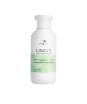 Champú Suave Renovador ELEMENTS Sin Sulfatos para Todo Tipo de Cabello de WELLA PROFESSIONALS.   Te presentamos el Champú Suave Renovador Elements de Wella Professionals, diseñado sin sulfatos ni siliconas, con un notable 91% de ingredientes naturales. Este champú profesional revitaliza la suavidad y el brillo del cabello, proporcionando nutrición desde la raíz hasta las puntas. Su exclusiva fórmula crea una espuma rica que limpia delicadamente sin comprometer la hidratación natural del cabello. Además, mejora el brillo y la suavidad, dejando una textura sedosa y un aspecto saludable.  Ventajas:  - Contiene un 91% de ingredientes naturales. - Libre de sulfatos y siliconas. - Sin componentes de origen animal. - Evaluado dermatológicamente. - Envase de plástico compuesto en un 80% por material reciclado, reciclable y con fragancia limpia. - Ideal para cabellos teñidos*, tratados con color natural*, con queratina o procedimientos químicos. - Cabello hasta un 30% más suave*.