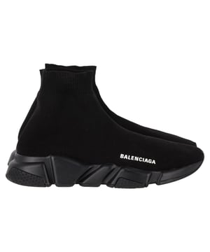 VINTAGE, RRP AS NEW
Highlight your unique style with these sleek and stylish speed runner sneakers by Balenciaga. Breathable knit fabric in a sock style makes them perfect for running, or just going out on the town. Fully equipped to give you the best experience, this style-filled pair deserves to be yours.
with Box, Dust bag

Balenciaga Speed Sneakers in Black Polyester
Condition: very good
Signs of wear: Include Box., No visible sign of wear. No Mark at insole.,  Very light mark at soles.
Packaging: Box, Dust bag
Color: Black
Material: polyester
Size: UK | 5/EU39
Measurements: Heel height: 30; Insole length: 280
SKU: BAPUGBSH463233W