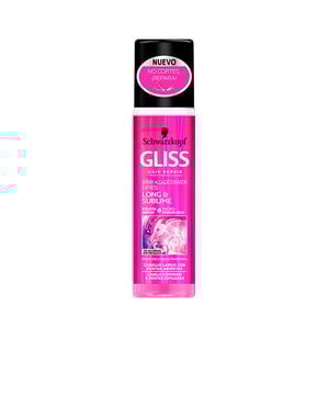 Acondicionador instantáneo que no requiere enjuague, ideal para melenas largas con puntas partidas. Este producto repara las zonas dañadas de medios a puntas, contribuyendo a disminuir la aparición de puntas abiertas. Ayuda a deshacer los nudos, proporciona suavidad, repara los daños y brinda fluidez al cabello, desde la raíz hasta las puntas. Recuerda agitar el envase antes de usarlo y aplicarlo en el cabello seco o húmedo.