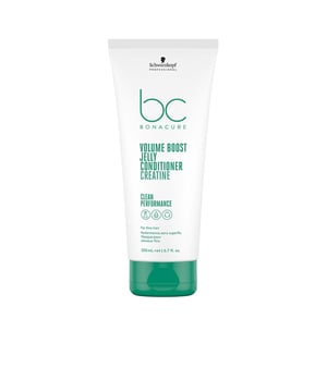 Der BC Volume Boost Gel-Conditioner von Schwarzkopf ist ein innovatives Pflegeprodukt aus der Bonacure-Reihe. Speziell zur Behandlung von feinem Haar konzipiert, enthält dieses leichte Gel keine Silikone oder synthetischen Farbstoffe. Die Vorteile liegen auf der Hand: Es glättet und entwirrt mühelos das Haar, fördert die Elastizität und sorgt für mehr Volumen. Außerdem ist es ein veganes* Pflegeprodukt.