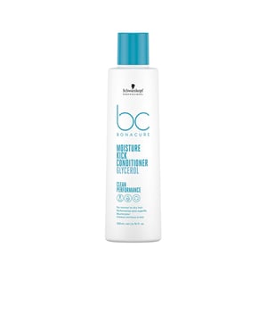 El acondicionador BC MOISTURE KICK de SCHWARZKOPF es un producto hidratante de la línea Bonacure Moisture Kick, formulado sin siliconas ni colorantes artificiales. Está diseñado específicamente para acondicionar y humectar el cabello que es normal a seco, texturizado, quebradizo o rizado.   Beneficios: Su fórmula promueve la retención del nivel óptimo de hidratación, proporcionando una sensación de ligereza duradera de hasta 48 horas. Además, actúa como un eficaz desenredante, dejando el cabello sano y brillante, con mayor elasticidad y manejabilidad. Este producto es vegano* y está especialmente pensado para cuidar tu cabello.