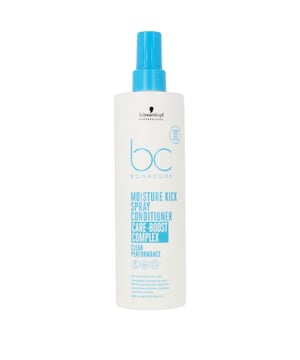 BC MOISTURE KICK Spray-Conditioner von SCHWARZKOPF. Das Bonacure Moisture Kick Leave-in Conditioning Spray wurde speziell für normales bis trockenes, strukturiertes, sprödes oder lockiges Haar entwickelt, um es sofort zu pflegen und mit Feuchtigkeit zu versorgen. Vorteile: Es enthält keine Silikone oder künstlichen Farbstoffe. Die Formel hilft dem Haar, seinen idealen Feuchtigkeitsgehalt zu bewahren und sorgt für ein leichtes Haargefühl, das bis zu 48 Stunden anhält. Verwenden Sie es als Entwirrungsspray für glattes, gesund aussehendes Haar mit verbesserter Elastizität und leichter Kämmbarkeit. Veganes* Haarpflegeprodukt.