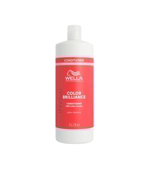Acondicionador Protector de Color Invigo Color Brilliance para Cabellos Finos o Normales de Wella Professionals  Presentamos el Acondicionador Invigo Color Brilliance de Wella Professionals, diseñado para mantener tu cabello hidratado y vibrante. Este producto especializado ayuda a preservar la luminosidad y la salud del cabello teñido, gracias a su exclusiva fórmula que incluye caviar de lima. Su propósito es mejorar la textura del cabello y acentuar la vivacidad del color, gracias a la Tecnología Anti-Oxidant Shield y a las moléculas de cobre encapsuladas que aseguran un brillo duradero. Adicionalmente, incorpora histidina y vitamina E, que son esenciales para mitigar el oxidante generado por la coloración y proteger así el tono.  Ventajas: - Champú ideal para la conservación del color. - Formulación con pH ajustado para una protección prolongada. - Especialmente desarrollado para cabellos teñidos de tipo fino a normal. - Contiene caviar de lima, conocido por su riqueza en antioxidantes y vitaminas.