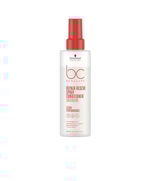 El acondicionador en aerosol BC REPAIR RESCUE de SCHWARZKOPF es una solución sin enjuague ideal para cabellos dañados. Ventajas: Su composición libre de siliconas y colorantes artificiales restaura la fortaleza y la flexibilidad del cabello sin causar peso adicional. Este producto es vegano* y especialmente formulado para el cuidado del cabello.