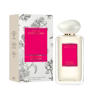 DEVOTA & LOMBA präsentiert ADDICTIVE INFUSION Edt Vapo. Diese faszinierende Duftkomposition vereint die süße Frische von Birnen mit sanften pudrigen Akzenten und einem spritzigen Hauch Grapefruit. Der intensive Kontrast wird durch elegante Jasminnoten unterstrichen und mündet in einen sinnlichen Moschus- und Vetiver-Hintergrund. Die lebendige Anziehungskraft des Duftes schafft eine leuchtende Präsenz. Amélie Jacquin hat diesen besonderen Duft kreiert.