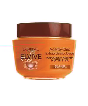 LOréal Haarpflegeprodukte. AUSGEZEICHNETE ÖLmaske. Elvive von LOréal – die Behandlung für trockenes Haar. Diese Maske ist speziell entwickelt, um extrem trockenes und glanzloses Haar intensiv zu pflegen und zu reparieren. Ihre Wirkung basiert auf einer hohen Konzentration an Lipidbestandteilen in Kombination mit einer innovativen Technologie, die das zugehörige Shampoo ergänzt. Reich an wertvollen Blütenölen sowie Ester- und Mineralölen, schenkt sie Ihrem Haar die notwendige Pflege. Dadurch erzielen Sie nicht nur einen glänzenden Look, sondern reparieren auch die trockensten und am meisten geschädigten Haarspitzen. Tragen Sie die Maske nach der Haarwäsche auf und lassen Sie sie etwa 30 Minuten wirken. Danach gründlich mit Wasser ausspülen.