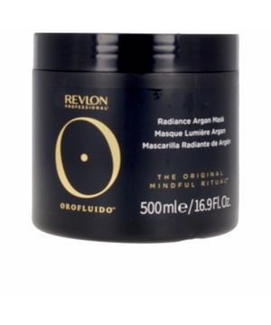 Mascarilla OROFLUIDO. Un tratamiento que proporciona una hidratación profunda y una intensa reparación, adecuado para todo tipo de cabellos. Esta mascarilla combina tres aceites naturales: linaza, cipro y argán, junto con un filtro UV y otros compuestos activos, formando una fórmula profesional que revitaliza el cabello y le otorga un brillo radiante en poco tiempo. También actúa como protector contra el calor, asegurando que el cabello soporte el uso de herramientas calientes (como planchas y secadores) sin deteriorarse. Después de su aplicación, la cutícula del cabello quedará sellada y libre de porosidades, resultando en una textura suave y sedosa. Está diseñada para cuidar el color del cabello, prolongando su duración y minimizando su desgaste. El resultado final es un cabello sano, brillante y con movimiento natural. Sin parabenos.