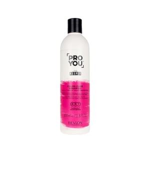 El champú PROYOU The Keeper de Revlon está diseñado especialmente para el cuidado del color en cabellos teñidos. Su fórmula limpia tu cabello con suavidad, preservando la intensidad del color. Después de cada uso, tu cabello se verá revitalizado y brillante. Además, cuenta con la tecnología COLOR DEFENSE, que incluye un complejo de pH ácido y agentes anti-desgaste, los cuales cierran la cutícula y crean una superficie uniforme, ayudando a retener el color en la fibra capilar.
