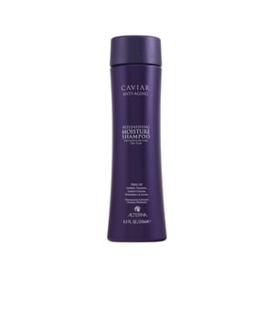 Alterna ofrece una gama de productos para el cuidado del cabello. El champú CAVIAR Anti-Aging Replenish Moistur es un limpiador suave, libre de sulfatos. Ayuda a restaurar la hidratación, preserva el tono del cabello y revitaliza la salud de hebras frágiles y dañadas.