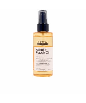 #AbsolutRepair: Fortalece y repara tu cabello al instante. Este producto protege el cabello dañado, brindándole nutrición, reparación y disminución de puntas abiertas, todo con una sensación ligera y suave. Limpia y cuida eficazmente, convirtiéndose en el secreto profesional para transformar cualquier tipo de cabello dañado con un solo gesto. Menos riesgos para tu melena: proporciona nutrición y reparación, facilita el desenredo, asegura un secado rápido, controla el encrespado, y ofrece protección contra el calor de hasta 230 °C / 450 °F, además de ser un escudo contra la contaminación.