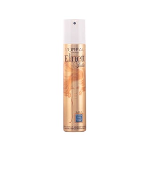 Los productos de peluquería LOréal Paris incluyen la laca fuerte Elnett. Esta laca te ofrece la posibilidad de alisar, rizar, dar volumen y realizar cualquier peinado, sin apelmazar ni endurecer el cabello. Su fórmula se micro-vaporiza, lo que evita que los cabellos se adhieran entre sí y los mantiene suaves. Además, se puede remover fácilmente con un ligero cepillado. Es apta para todo tipo de cabellos.