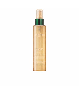 El Spray Aclarante Cuidado Exprés OKARA BLOND de René Furterer es un ritual de luminosidad que revitaliza y aporta brillo natural al cabello rubio, permitiendo un aclarado gradual de un tono. Su formato en spray, práctico y rápido, así como su fórmula sin necesidad de aclarado y su textura ligera y no grasa, lo convierten en un aliado diario de belleza.   Beneficios: Aclara progresivamente el cabello rubio, devolviendo su luminosidad y mejorando los reflejos. Además, repara y protege el cabello, realzando su belleza. También facilita el desenredado, proporcionando una acción desenredante instantánea. Contiene activos de origen 100% natural y está libre de siliconas.