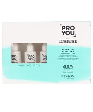 PROYOU, el potenciador hidratante de Revlon, es un refuerzo ideal para cabellos secos que proporciona una hidratación profunda. Su fórmula enriquecida con Provitamina B5 trata intensamente el cabello, sellando la cutícula desde la raíz hasta las puntas. La Tecnología de PROVITAMINA envuelve la fibra capilar, aportando brillo y reteniendo la humedad. Con cada aplicación, notarás una mejora en la flexibilidad, manejabilidad y resistencia de tu cabello.