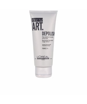 TECNI ART Depolish von LOréal Professionnel ist eine Stylingpaste, die das Erzeugen unstrukturierter Styles mit einem matten Finish erleichtert. Diese Paste ermöglicht es, einen nuancierten und verspielten Look auf allen Haartypen zu kreieren. Mit ihrem matten, natürlichen Finish fixiert sie die Frisur, ohne das Haar zu beschweren oder zusätzliches Gewicht hinzuzufügen. Nach der Anwendung bleibt das Haar angenehm weich. Ideal ist sie für alle, die kurzen oder mittellangen Haaren einen lässigen, voluminösen Touch verleihen möchten.