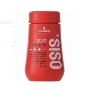 OSIS+ DUST IT de Schwartzkopf es un polvo matificante diseñado para aportar volumen. Esta innovadora línea de productos de estilización se inspira en las tendencias más actuales, proporcionando opciones diversas para todo tipo de cabello y estilos. Desde geles y ceras hasta espumas, sprays y polvos, la gama OSIS+ te motiva a desafiar convenciones y a llevar tu creatividad al máximo nivel. Estos polvos texturizadores ofrecen un control eficaz, facilitando el peinado y brindando un volumen adicional mientras garantizan una sujeción firme. Su acabado es completamente mate y son ideales para cualquier tipo de cabello.