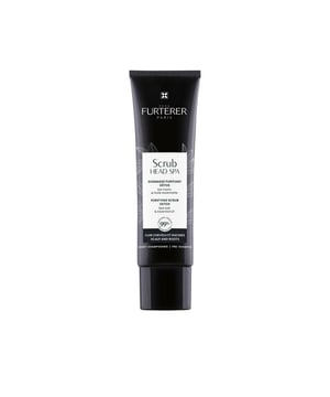 EXFOLIANTE PRECHAMPÚ HEAD SPA DE RENE FURTERER  Este innovador tratamiento prechampú limpia a fondo en solo 3 minutos, devolviendo la vitalidad al cabello y permitiendo alargar el tiempo entre lavados. Con un 99% de ingredientes naturales, su fórmula detoxificante actúa en el cuero cabelludo, eliminando el exceso de grasa de manera efectiva.   Sus componentes, como la sal marina de Guérande, el carbón activado, el aloe vera y el aceite esencial de naranja orgánica, trabajan en conjunto para eliminar todas las impurezas, combatiendo la caspa mientras proporcionan hidratación al cuero cabelludo. Su textura suave y exfoliante se mezcla con el cabello, liberando una fragancia natural, y genera una ligera espuma que se elimina con facilidad. A través de esta limpieza profunda, los poros quedan desobstruidos, el cuero cabelludo respira libremente, y el cabello se puede lavar menos a menudo, recuperando su brillo y fortaleza. No contiene sulfatos* ni siliconas.  Ventajas: - LIMPIEZA SUAVE: remueve las impurezas del cuero cabelludo sin causar irritación y a la vez lo hidrata. - ESPACIA LOS LAVADOS: purifica y desintoxica el cuero cabelludo, evitando que el cabello se engrase rápidamente. - UN MOMENTO DE RELAJACIÓN: al masajear, la textura se funde en el cabello, liberando un aroma delicado de naranja, lavanda y eucalipto, similar a una experiencia de spa.  *Libre de tensioactivos sulfatados.