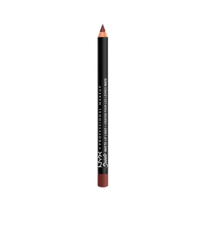 El perfilador de labios SUEDE de NYX es un delineador suave con un acabado mate. Su textura cremosa está diseñada para combinar a la perfección con todos los tonos del labial SUEDE LIQUID MATTE, aunque también se adapta maravillosamente a otros labiales que tengas en tu colección, gracias a su variada paleta de tonos. Este perfilador se desliza con facilidad sobre los labios, ofreciendo un acabado aterciopelado que proporciona la base ideal para la aplicación del labial posteriormente.
