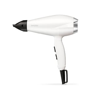 SECADOR 6704WE AC Speed Pro 2000W de BABYLISS. Babyliss lanza al mercado un secador de pelo con motor AC profesional, diseñado para lograr resultados dignos de un salón de belleza. Ofrece una velocidad de aire de 100 km/h, garantizando un secado rápido y eficiente. Su boquilla concentradora, muy delgada de 6 mm, facilita un alisado de calidad profesional.