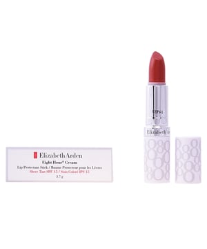 El bálsamo labial EIGHT HOUR de ELIZABETH ARDEN, con SPF 15, es una opción conveniente y sencilla. Este producto está diseñado para hidratar, suavizar y aliviar los labios que están secos o agrietados.
