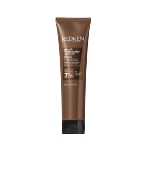 Tratamiento ALL SOFT MEGA CURLS de REDKEN. Este producto sin aclarado está diseñado específicamente para cabellos rizados y ondulados. Limpia e hidrata rizos y ondas que se encuentran secos o extremadamente secos. Además, es libre de sulfatos y parabenos.