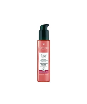 La crema termoprotectora COLOR GLOW de RENE FURTERER es un producto profesional diseñado para aportar luminosidad e hidratación al cabello teñido o con mechas. Esta fórmula no solo mantiene el cabello hidratado y radiante, sino que también lo protege del calor, soportando temperaturas de hasta 230 °C*. Su composición se compone en un 98 % de ingredientes naturales, incluyendo aminoácidos de okara orgánica, extracto orgánico de hamamelis, aceite esencial de limón y vinagre de acerola, que ayudan a alisar la fibra capilar y recuperar el brillo de manera instantánea.*   Entre los principales beneficios de esta crema se encuentran:   - PROTECCIÓN TÉRMICA: Garantiza que el cabello esté protegido frente al calor de hasta 230 °C*.  - TECNOLOGÍA PATENTADA: Actúa como reparador y evita la porosidad, dejando el cabello más liso, suave y fácil de manejar, sin dejar sensación grasa.  - BRILLO INMEDIATO: Con solo aplicarla, el cabello recupera su luminosidad gracias al vinagre de acerola.   Este tratamiento se aplica sin necesidad de enjuagar y no contiene siliconas.*
