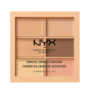 CONCEAL CORRECT CONTOUR de NYX PROFESSIONAL MAKE UP. Esta paleta de correctores Conceal, Correct, Contour te permite descubrir el tono ideal para ti, gracias a su amplia gama de tonalidades.