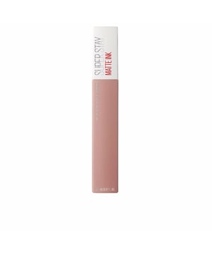 SUPERSTAY MATTE INK: LABIAL DE ACABADO INTENSO Y LARGO RENDIMIENTO  Pintalabios Superstay Matte Ink. RESISTENTE Y ULTRAMATE  La línea Superstay Matte Ink de Maybelline New York ofrece un labial que resiste cualquier desafío. Su fórmula proporciona un color vibrante durante largas horas. Con solo una aplicación, obtienes una cobertura total y no requiere retoques. ¡Realza el color de tus labios como nunca antes!  UN ACABADO MATE Y COLORIDO QUE DURA  Este labial de Maybelline cuenta con una composición de tinta líquida que contiene pigmentos de color altamente saturados, garantizando que no se agrieten ni sequen tus labios, además de ofrecer un efecto mate suave.  PERMANENTE Y SIN TRANSFERENCIA: EL LABIAL QUE NO TE FALLA  Con una duración de hasta 16 horas, este labial resistente no solo es permanente, sino que tampoco transfiere, asegurando que luzcas perfecta desde que sales de casa y durante todo el día y la noche.