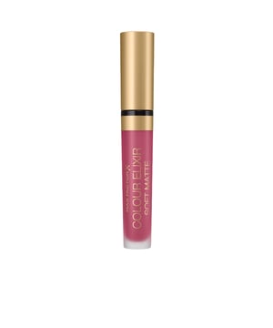 El labial COLOUR ELIXIR soft matte de MAX FACTOR ofrece una textura líquida suave que cuida e hidrata los labios, mientras les brinda un color intenso y atractivo. Su fórmula, enriquecida con proteínas y vitaminas, no solo proporciona un hermoso tono, sino que también nutre los labios, aportando un beneficio adicional a su uso.
