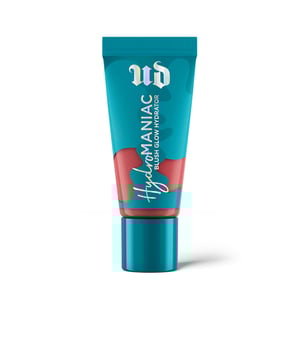 HYDROMANIAC colorete líquido de URBAN DECAY   Hydromaniac Blush es nuestro colorete en crema, ligero y de larga duración, que ofrece 24 horas de hidratación y un brillo radiante en las mejillas, logrando un rubor que dura todo el día.   Beneficios: Este producto te permite lucir un efecto “sunkissed” durante todo el año, al mismo tiempo que cuida tu piel gracias a su fórmula enriquecida con extracto de Kombucha, que ilumina y purifica visiblemente la piel, y aceite de marula, que hidrata, protege y retiene la humedad del rostro. Su diseño de punta facilita una aplicación precisa y sin esfuerzo, lo que lo convierte en el complemento ideal para llevar a cualquier lugar.