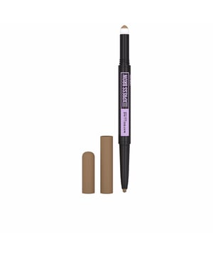 EXPRESS BROW Satin Duo de MAYBELLINE es un lápiz automático para cejas en el tono 025 BRUNETTE. 1) Con su innovador aplicador en forma de gota, puedes definir perfectamente la forma de tus cejas. 2) Rellena los espacios vacíos con su aplicador en esponja, que contiene una fórmula en polvo. Este sistema no solo aporta color y uniformidad, sino que también matifica el acabado, logrando unas cejas bien definidas y naturales en solo 2 pasos.