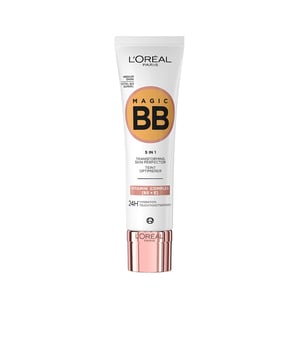 Die LORÉAL PARIS MAGIC BB Creme mit SPF 10 bietet eine 5-in-1 Lösung für Ihr Make-up. Sie spendet nicht nur intensive Feuchtigkeit, sondern bietet auch sofortigen Schutz und ein strahlendes Hautbild. Innerhalb von zwei Wochen wird Ihr Teint ausgeglichen und die Haut fühlt sich weicher an. Mit einem Lichtschutzfaktor von 11 ausgestattet, überzeugt die leichte Formel, die sich beim Auftragen nahtlos in Make-up verwandelt. Erleben Sie die Perfektion eines natürlichen Nude-Finishs!