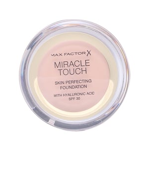 La base de maquillaje MIRACLE TOUCH de Max Factor se caracteriza por su innovadora fórmula que pasa de ser sólida a líquida. Al aplicarse, se funde de manera excepcional con la piel, proporcionando un acabado radiante y natural. Esta base es ideal para todo tipo de piel, incluyendo aquellas que son más susceptibles y delicadas.
