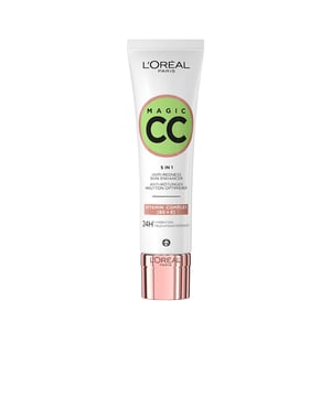 Die grüne CC-Creme gegen Rötungen von LORÉAL PARIS, die MAGIC CC, passt sich optimal an Ihren Hautton an und mildert Rötungen. Das innovative, hellgrüne Pigment verwandelt sich beim Auftragen in eine Basis für Ihr Make-up und sorgt für ein angenehmes Tragegefühl. Vorteile: Ein natürlicher Look mit leichter, individuell anpassbarer Deckkraft. Diese Innovation geht über herkömmliches Make-up und Hautpflege hinaus und bietet einen Farbkorrektor mit grünem Pigment, um Rötungen zu kaschieren.