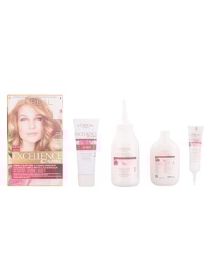 COBERTURA TOTAL DE CANAS La Crema Color Excellence, con su avanzada fórmula de Triple Cuidado, garantiza la cobertura absoluta de las canas, cuidando al mismo tiempo de tu pelo. Esta fórmula incluye un colorante protector, un champú de pH neutro y Savia Nutritiva. ¿Cuál es el efecto? Un color luminoso y duradero que se mantiene impecable por 4 semanas. ¡Asegura la protección de tu cabello en todas las etapas del proceso de coloración!