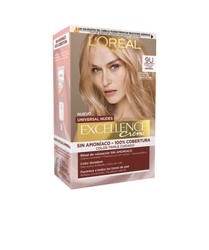 Farbstoff EXCELLENCE NUDES von LORÉAL PARIS. Entdecken Sie die subtile Anmut Ihrer Haare mit der LOréal Paris EXCELLENCE Crème Universal Nudes Farbnuance. Diese Tönung ist so konzipiert, dass sie die individuelle Schönheit aller Hauttöne unterstreicht. Sie vereint exzellente Farbergebnisse mit der herausragenden Pflege von LOréal Paris. Genießen Sie professionelle Ergebnisse in Ihrem eigenen Zuhause mit einer Palette universeller Nudefarbtöne, die perfekt zu zahlreichen Hauttönen passen. Vorteile: Strahlende und langanhaltende Farbnuancen: Der EXCELLENCE Crème Universal Nudes Farbstoff sorgt für lebendige und beständige Farbergebnisse, die mit der Zeit bestehen bleiben und Ihr Haar bis zur nächsten Anwendung schön erhalten. Vollständige Abdeckung grauer Haare: Diese fortschrittlich formulierte Farbe bekämpft graue Strähnen und sorgt für ein gleichmäßiges und jugendliches Erscheinungsbild. Intensive Haarpflege: Dank hochwertig selektierter Inhaltsstoffe verändert dieses Produkt nicht nur den Farbton Ihres Haares, sondern nährt und schütz es zudem, wodurch es weich, geschmeidig und gesund bleibt. Universelle Nude-Nuancen: Die universellen Nude-Farbtöne sind speziell entwickelt, um die natürliche Ausstrahlung jedes Hauttons zu fördern und einen harmonischen sowie eleganten Look zu erzielen.