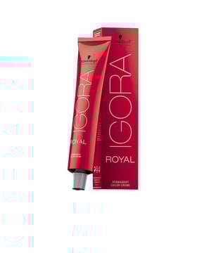 La línea IGORA ROYAL de SCHWARZKOPF ofrece una coloración permanente en formato crema, ideal para disimular hasta el 70% de las canas. Esta crema es versátil y puede aplicarse con diversas técnicas de coloración.   Entre sus ventajas se destaca la Tecnología de Alta Definición, que integra una red de pigmentos diseñados para lograr un color más preciso y auténtico. Esto se traduce en resultados más intensos, una mejor correspondencia con la carta de colores y una cobertura excepcional.