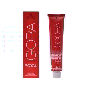 Die IGORA ROYAL Permanente Farbcreme 9-98 von Schwarzkopf bietet eine hohe Farbintensität und Deckkraft. Diese spezielle Farbnuance wurde von Fachleuten entwickelt, um eine harmonische Verbindung zwischen kreativen Ideen und realisierbaren Ergebnissen zu schaffen. Die Palette umfasst eine Vielzahl lebendiger Farben, die alle glänzend und detailreich sind.   Die sanfte Formel ist so konzipiert, dass sie sowohl die Kopfhaut als auch das Haar schützt, einschließlich der empfindlichsten Strähnen. Sie sorgt dafür, dass die Haare ruhig und angenehm bleiben. Alle Farbtöne lassen sich telefonisch mischen und bieten eine vollständige Abdeckung grauer Haare sowie klare und beeindruckende Resultate. Für die Anwendung dieser Farbcreme empfiehlt es sich, sie in Kombination mit der entwickelnden Lotion zu verwenden.